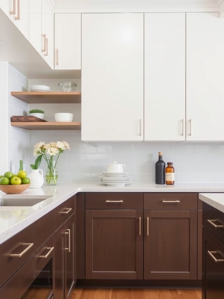 A minimalist kitchen cabinet design featuring slab-front cabinets with simple handles.